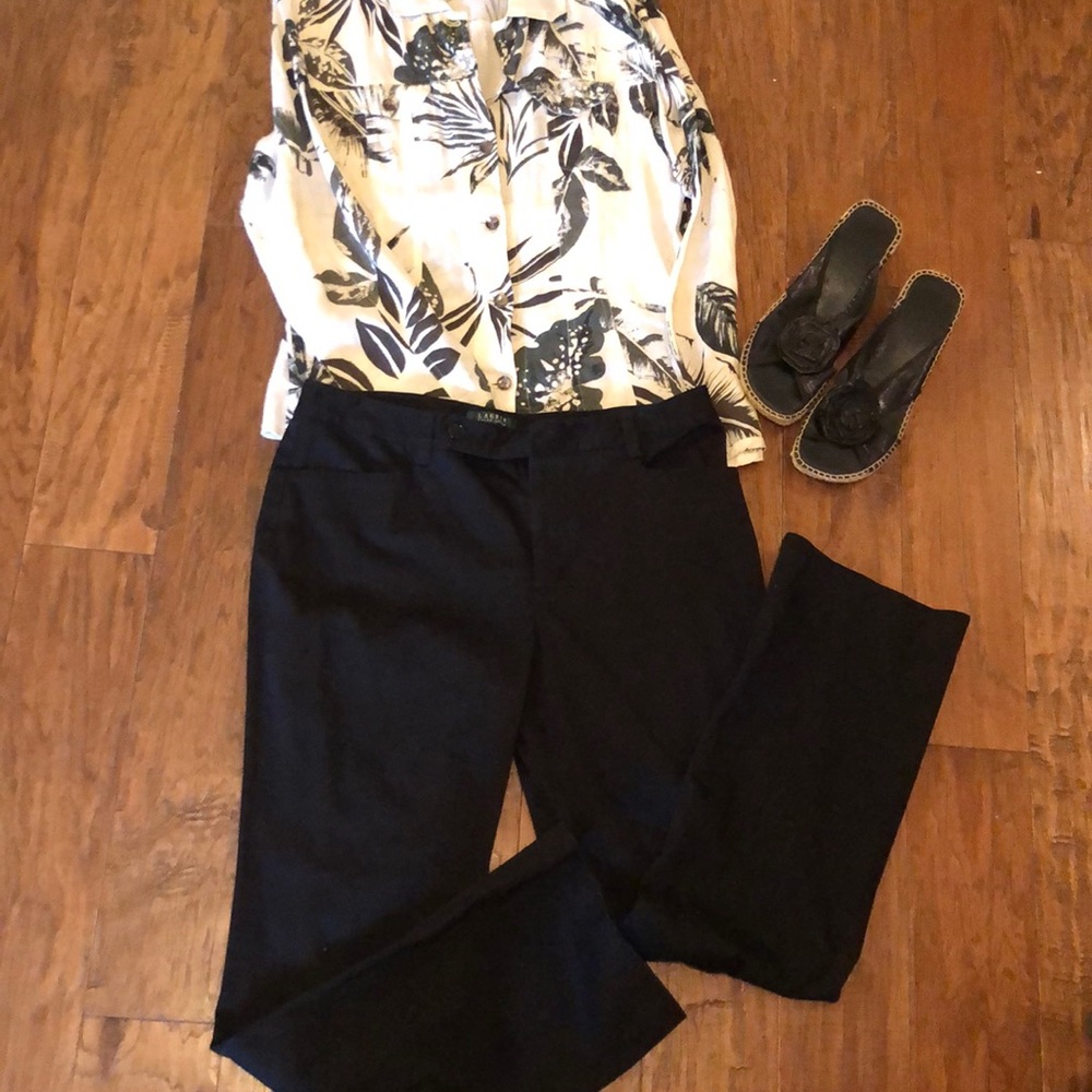 Lauren Ralph Lauren,14, black cotton pants